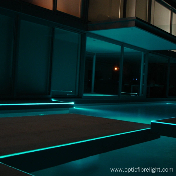 Fiber Optic Swimming Pool Perimeter Lighting