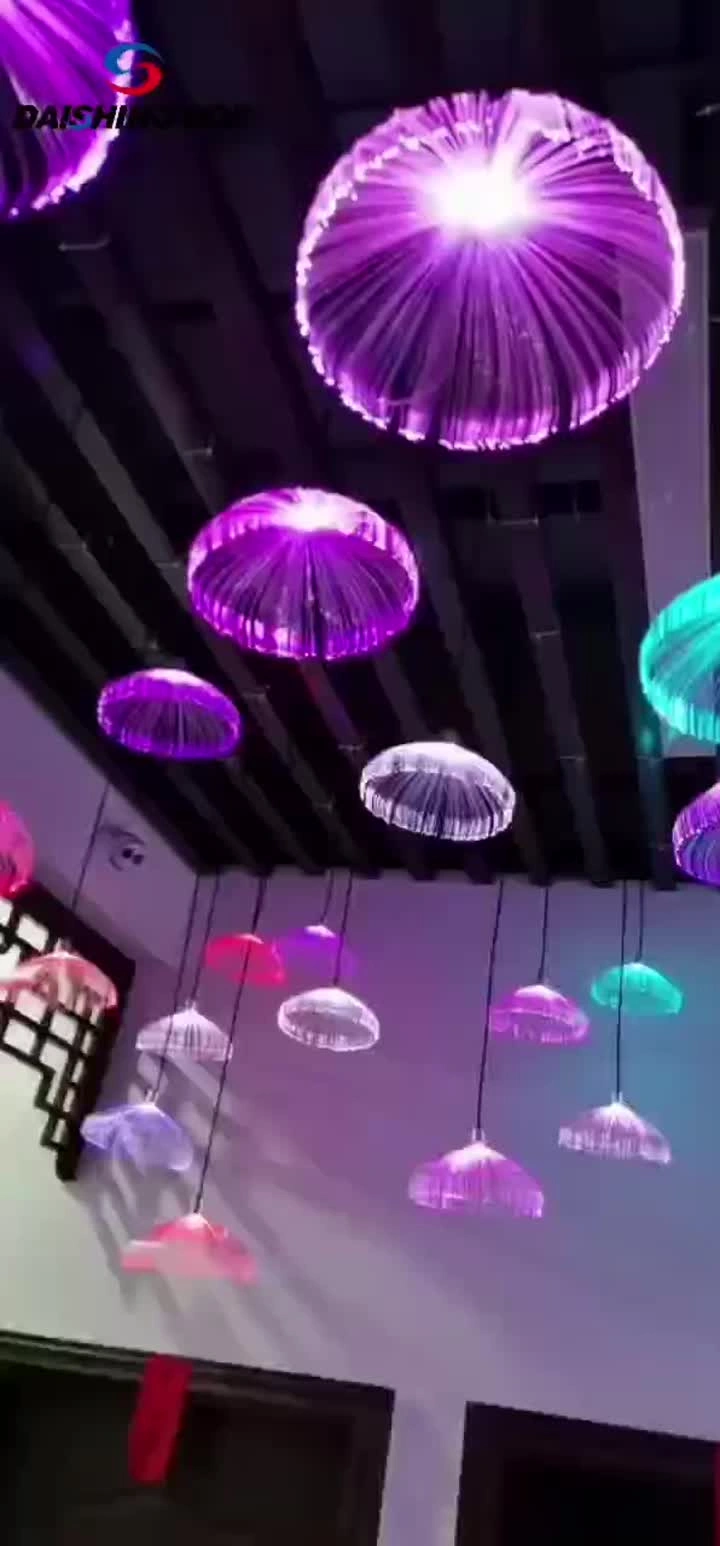 Jellyfish shaped fiber optic