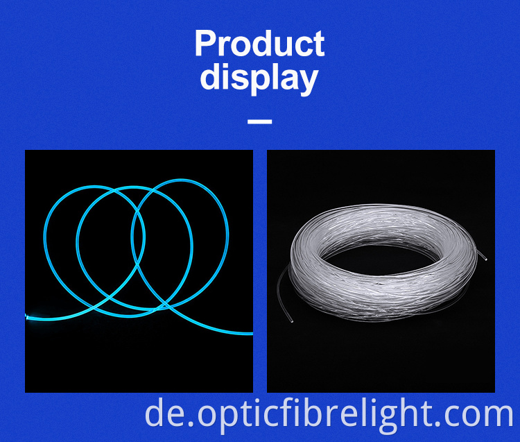 Optisch seitlich leuchtende Faser Optic Side Glow Fiber