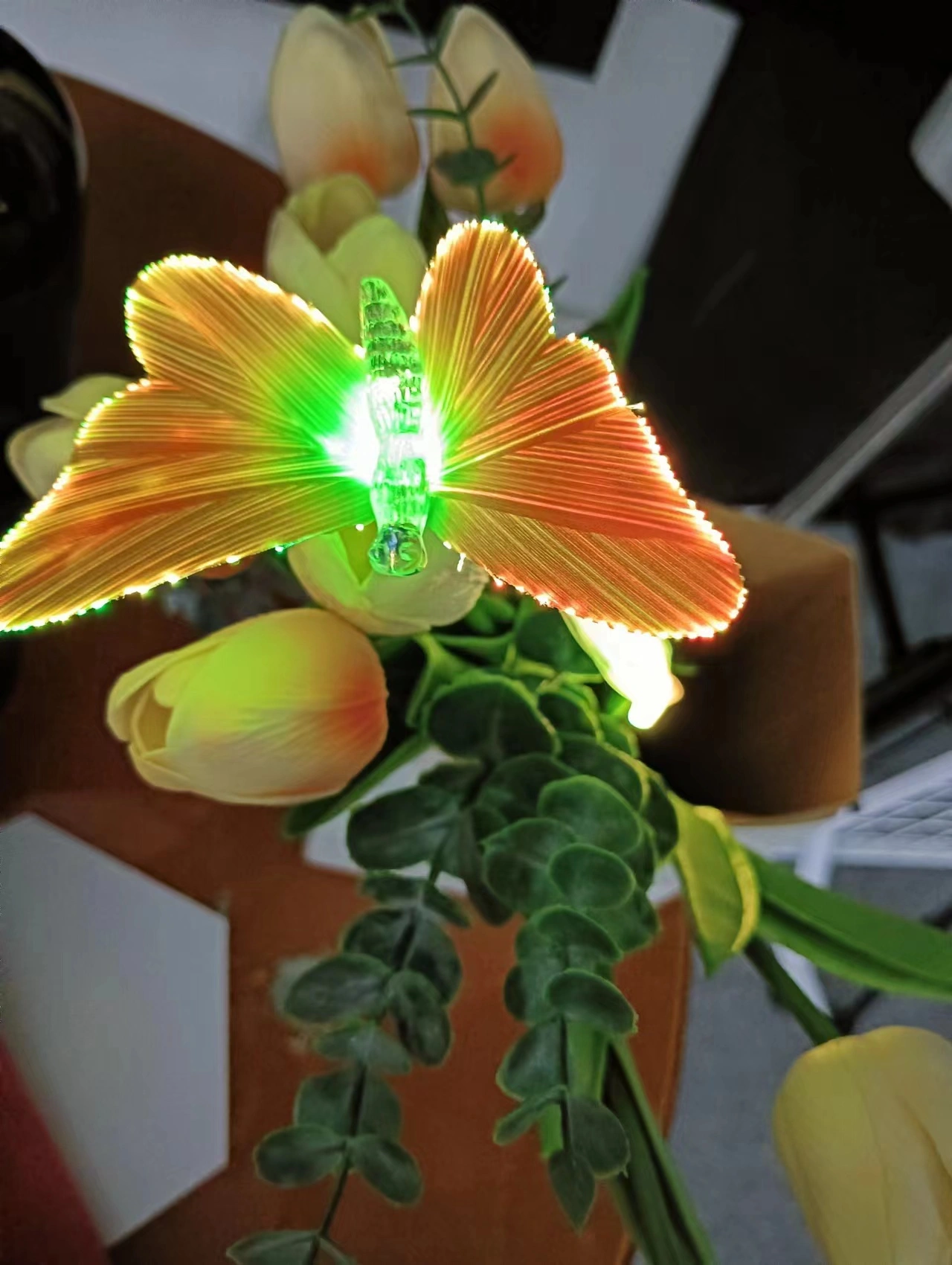 optic fiber butterfly light