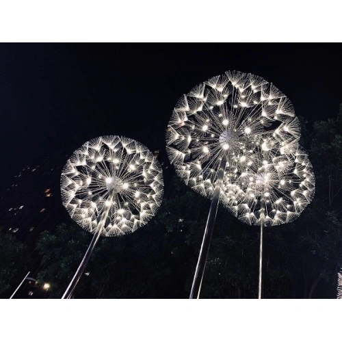 Led Landscape Light Dandelion Flower Optic Fiber Lamp Factory
