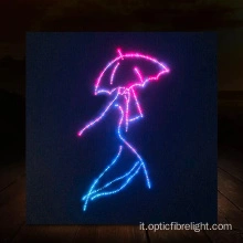 Pittura di luce in fibra ottica per case