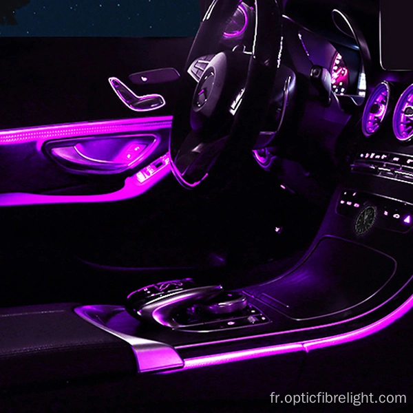 Feux de voiture à fibre optique