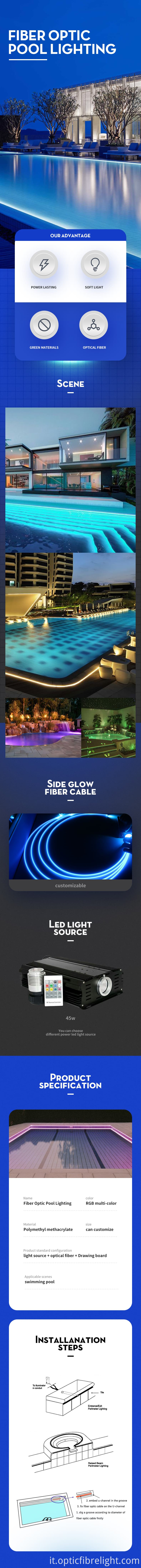 Luce per piscina a fibra ottica Optic Fiber Pool Light