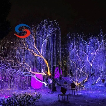 Which advantages does optic fiber lighting  show?