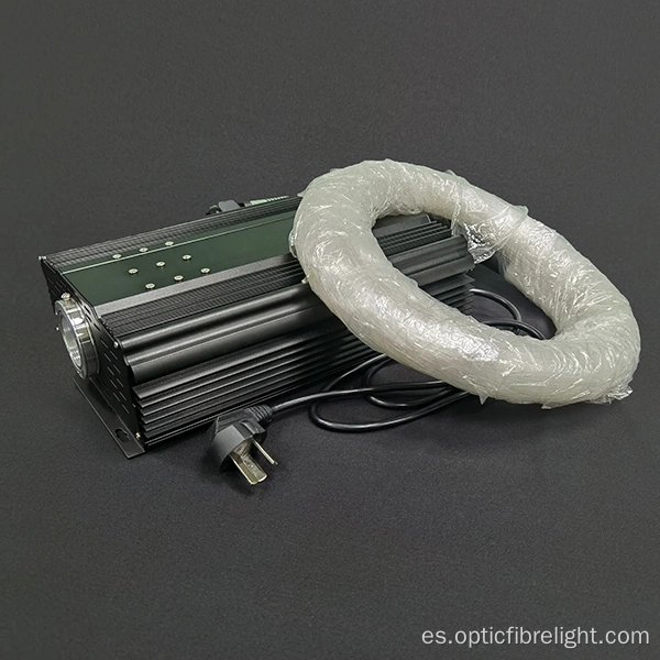 Candelabros de fibra óptica que cambian de color