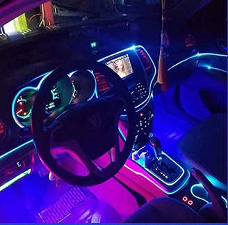 Fiber optic Interior ambient lighting has become a standard feature in many car models