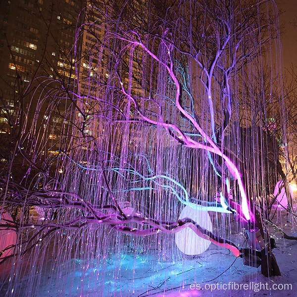 luces de fibra óptica para árbol de navidad