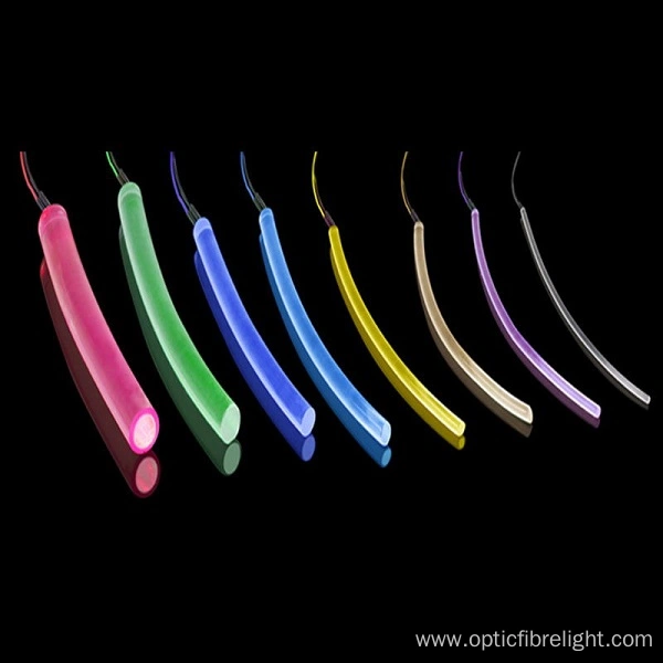 Side glow fiber optical fiber lights for car