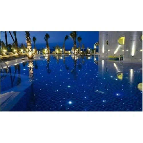 installation of  optic fiber pool lighting